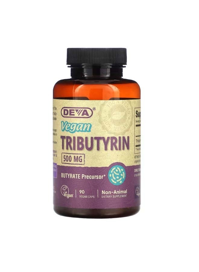 Deva Vegan Tributyrin 500 mg  90 Vegan Caps  - Image 1