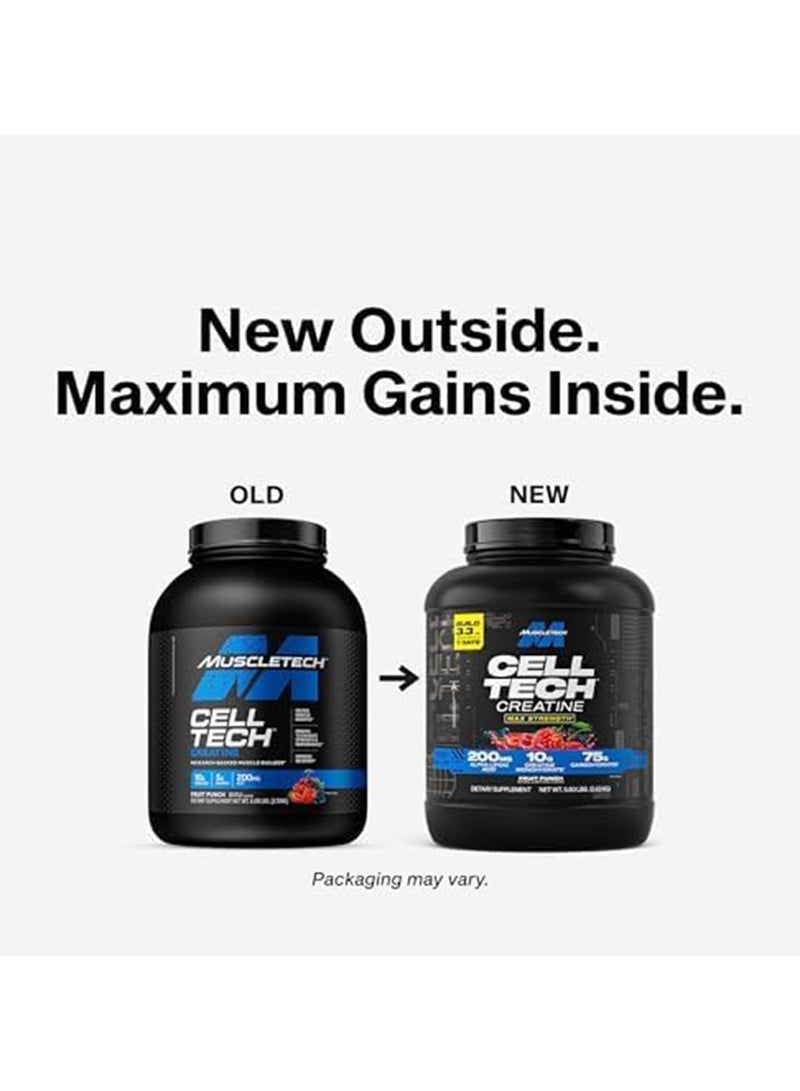 MuscleTech Cell Tech Creatine Formula Pre-Workout - Fruit Punch - 2.63 Kg - Image 2