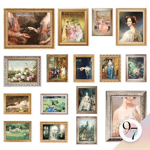 97 Decor LARGE 11x14 Victorian Wall Decor Large Vintage Wall Art Decor Vintage Art Prints Victorian Pictures Coquette French Paintings Antique Aesthetic For Home Bedroom Decorations Unframed - Image 1