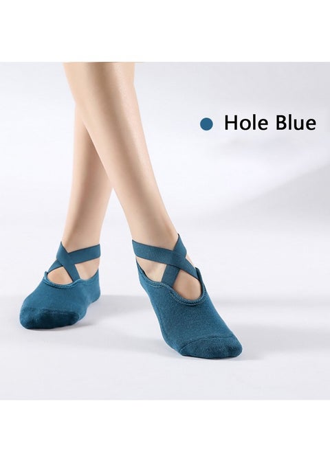 Anti-Skid Slipper Socks for Women Non-Slip Grips & Straps, Ideal for Pilates, Yoga, Pure Barre, Ballet, Dance, Barefoot Workout