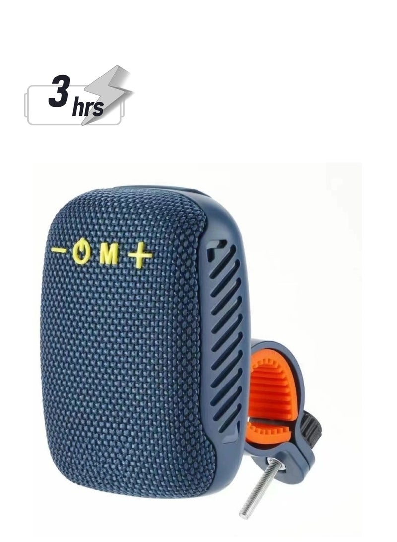 Outdoor Bicycle Speaker, TWS Wireless Portable Bluetooth Speaker, Convenient Waterproof Rechargeable Speaker, Mini Bass FM Radio Soundbar Boombox For Bicycle Motorbike, (1pc, Blue) - Image 1