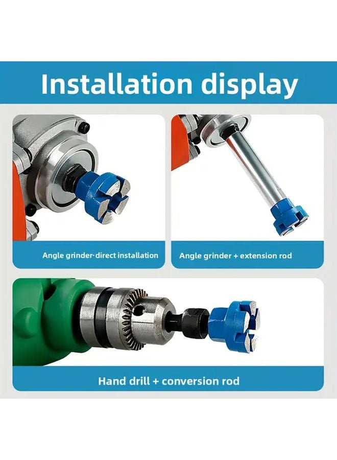 1 Inch Diamond Grinding Disc with 3 15 Inch Extension Rod for Stone Concrete - Image 2