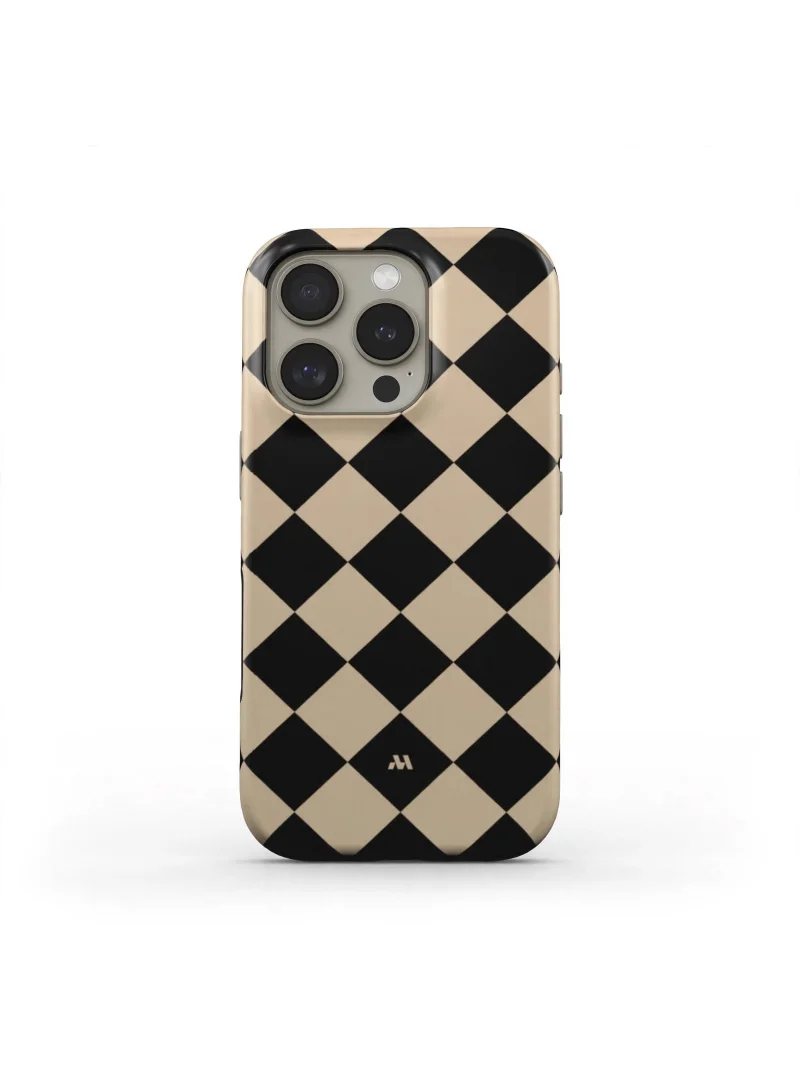 Mobcos iPhone 16 Pro Classic Diamond Premium Case Compatible with Hybrid Dual-Layer Hard Shell + Silicone Protection - Scratch-Resistant Shockproof Mobile Cover