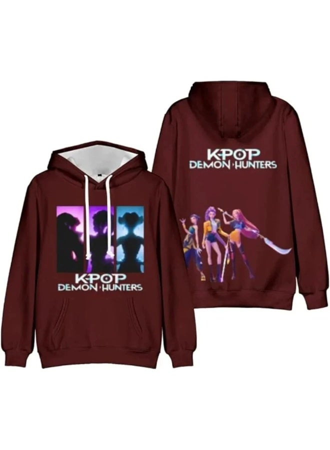 general KPop Demon Hunters3D digital printing Hooded sweater gift for family and friends - Image 1
