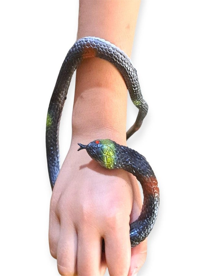 JNiL Children's Joy Real Looking Rubber Snake Prank Toy, Snake Toy, Soft Snake (Black) - Image 4