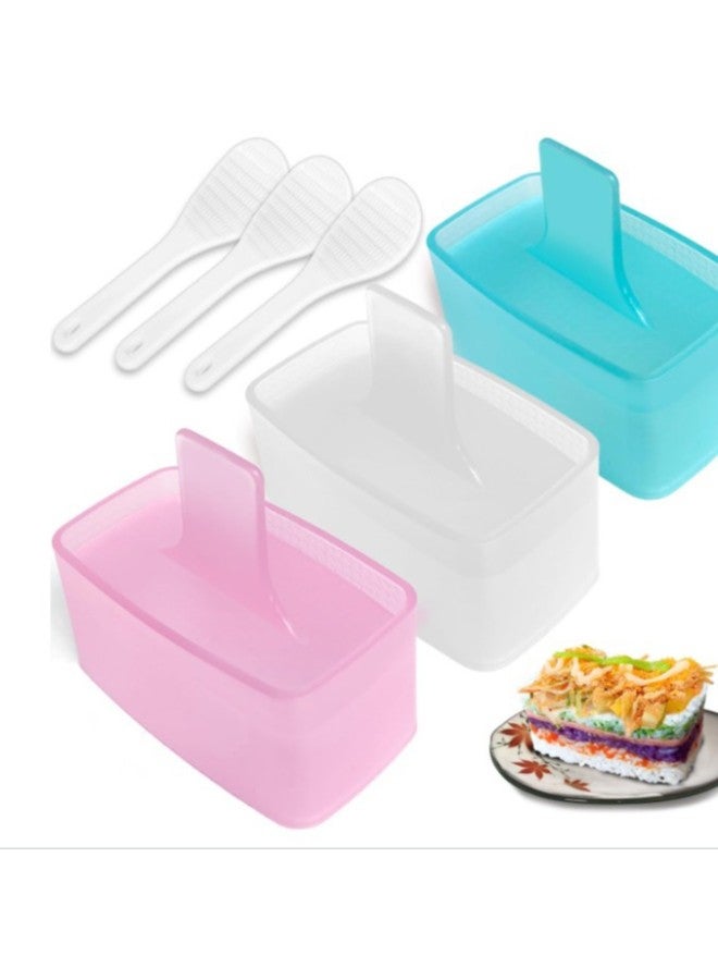DIY Warship Sushi Mold Rectangular Multi-layer Sushi Multi-layer Rice Ball Mold Children's Food Supplement Bento Tool-Specifications:One Opp Bag Each Of Thousands Of Layers And 3 Colors - Image 1