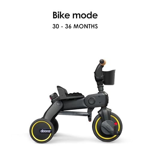Doona Liki Trike S5, Nitro Black - 5-in-1 Compact, Foldable Tricycle - Suitable for Toddlers 10 to 36 Months - Image 5