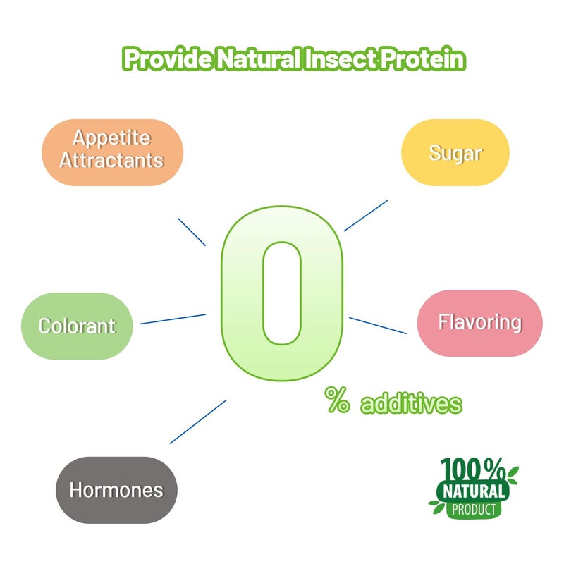 REPTIZOO FRIENDLY Gecko Bearded Dragon Food Insect Puree, Silkworm Paste Reptile Food Made with Fresh Insects - Image 5