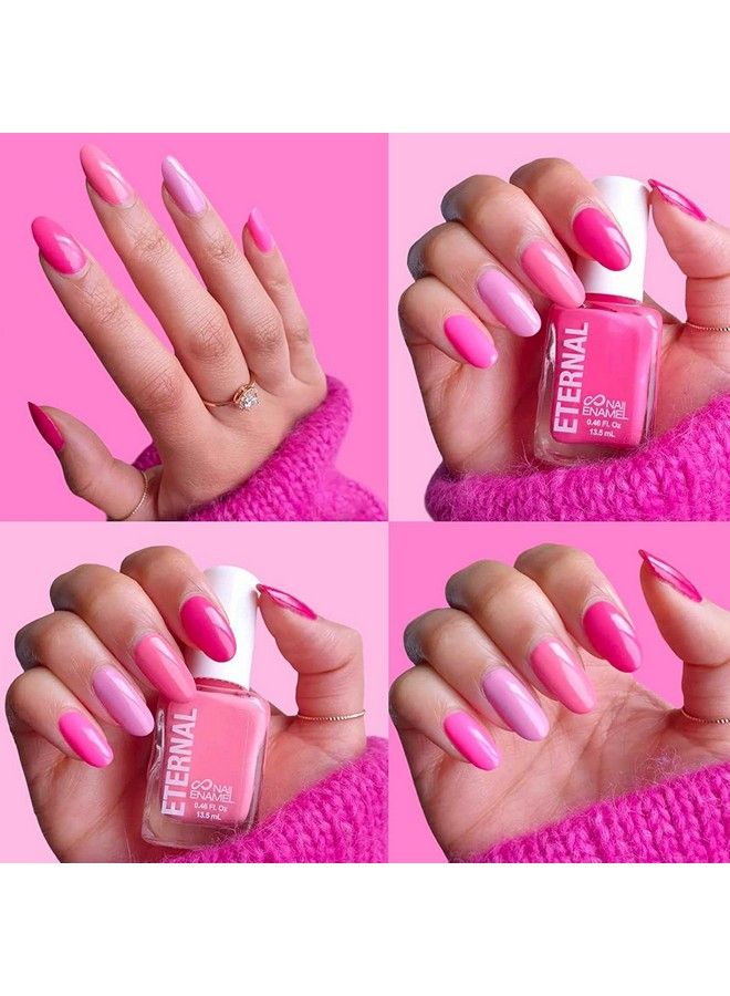 ETERNAL Nail Polish Set (So Pink) 13.5 Ml 5 Piece Party Colors Kit With Quick Dry & Long Lasting Formula Home Diy Manicure Pedicure Nail Art Design Gift For Mothers & Women Made In Usa - Image 3