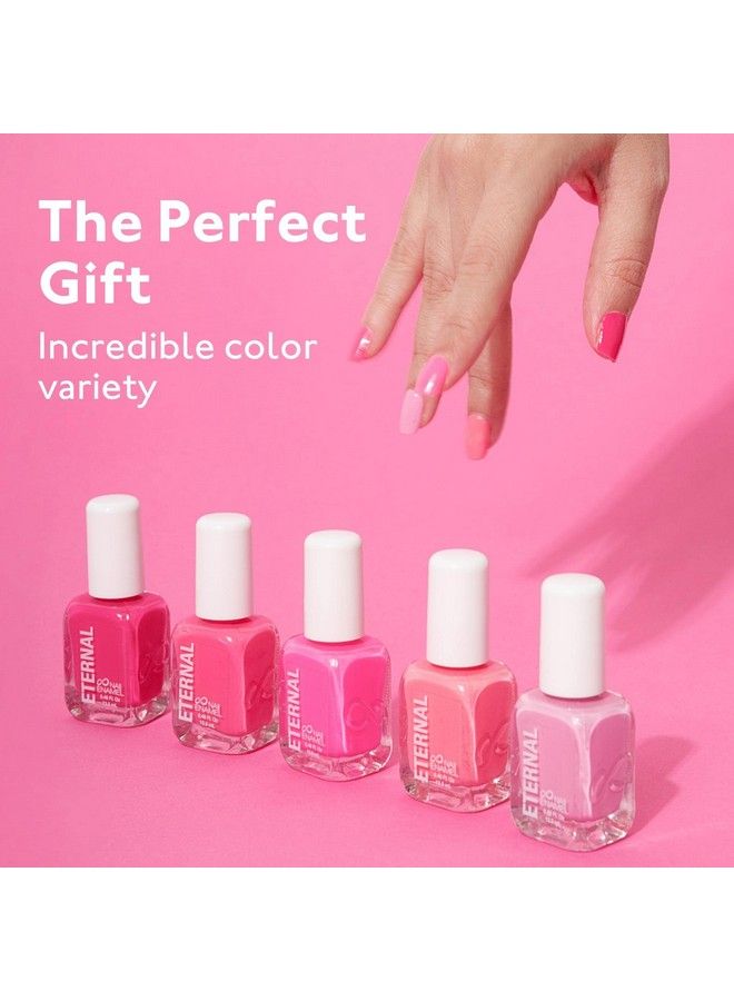 ETERNAL Nail Polish Set (So Pink) 13.5 Ml 5 Piece Party Colors Kit With Quick Dry & Long Lasting Formula Home Diy Manicure Pedicure Nail Art Design Gift For Mothers & Women Made In Usa - Image 5
