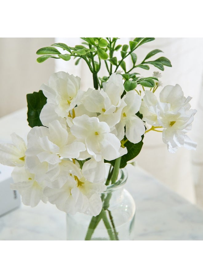 Home Box Liara Hydrangea Flower Arrangement with Still Water in Glass Bottle 33 cm  - Image 2