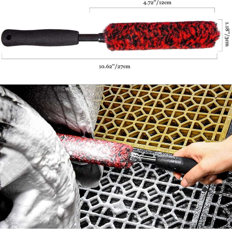 bzczh 3PCs Car Rim and Wheel Brush Set - Image 3
