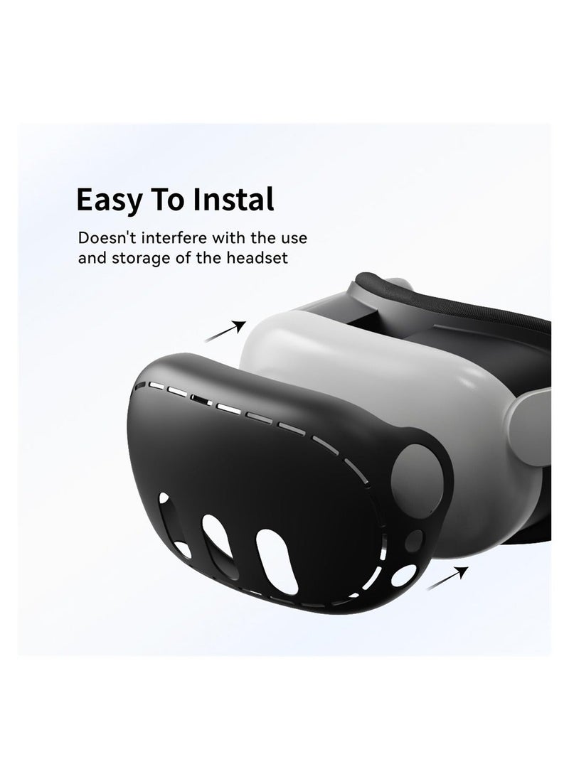 Generic VR Shell Cover Skin for Quest 3 Headset Accessories, Silicone Headset Protector for Quest 3 VR Headsets, Anti Scratch Dust Shock  - Image 5