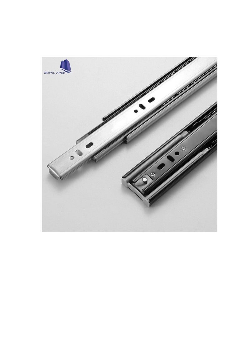 Soft Closing Steel Ball Bearing Drawer Slide Rail Runner 22 inch 55cm  - Image 2