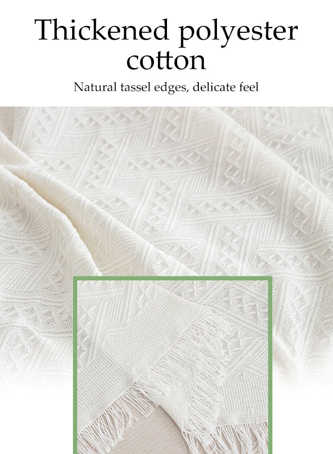 Double Sided Chenille Sofa Cover, 2 Seater Sofa Cover with Tassels,Chenille Furniture Sofa Cover Towel, Four Seasons Chenille Sofa Cover, Available Both Sides, Multi-functional, Suitable For Travel Blankets, Outdoor Camping Blankets,Bed Quilts and Furniture Covers (Ramadan, Ramadan decorations) - Image 5