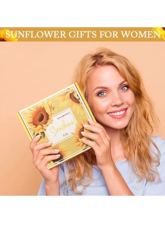 Hanayo Gift Set Gifts for Women Happy Birthday Gifts Basket for Women Spa Gift Set for Ladies 10 PCS Spa Gift Basket Set with Gift Box Relaxation Bath Gift Set for Wife and Best Friend(Yellow/Black) - Image 3
