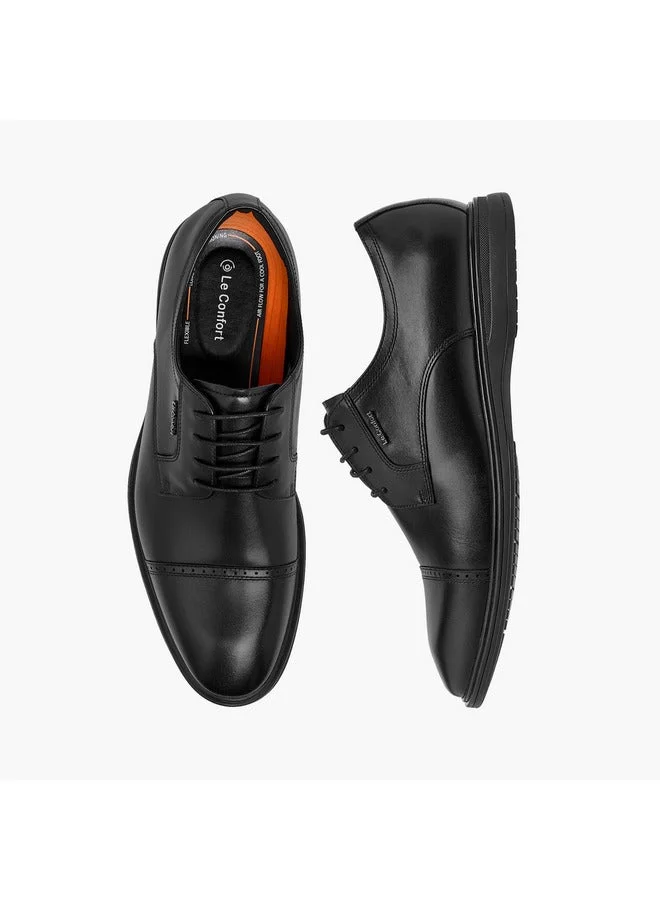 Le Confort Men Solid Lace-Up Derby Shoes