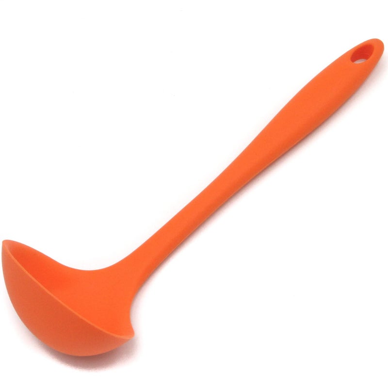 Chef Craft Premium Silicone Cooking Ladle 1125 inch Orange
