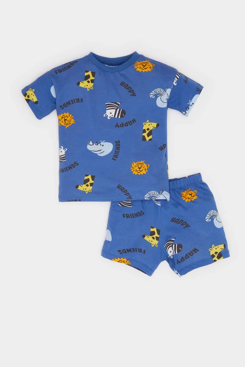 Defacto Baby Boy T-Shirt Shorts 2 Piece Set
