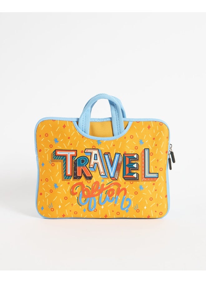 Chumbak Work Hard Laptop Sleeve - 13.3 inches  - Image 4