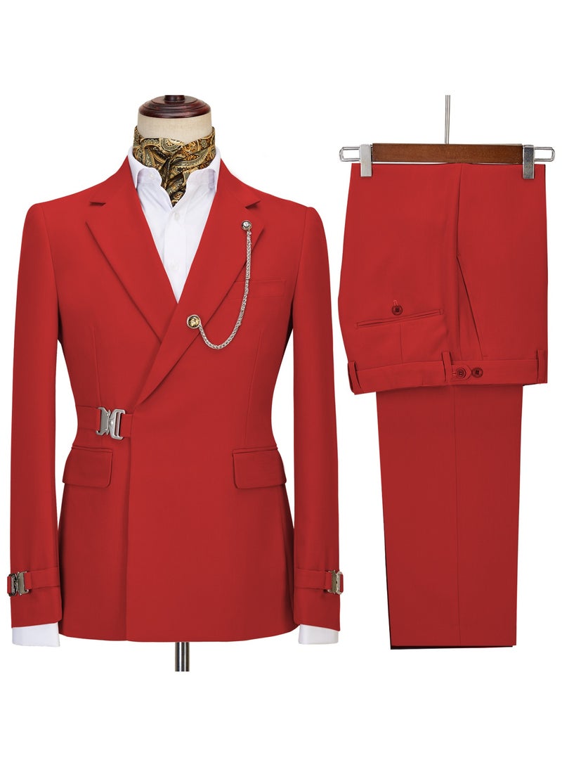 KUYING New Fashionable Men's Two-Piece Suit Set  - Image 1