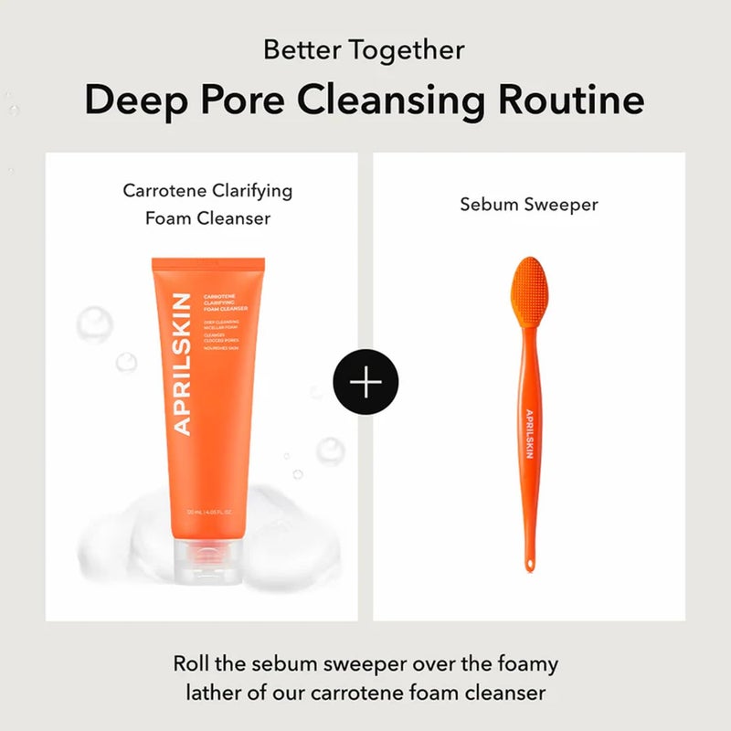 APRILSKIN Pore Cleansing Facial Silicone Brush | for Blackheads Removal & Face Scrubber | Gentle Exfoliation | Deep Pore Cleaning Massager | Pairs with Aprilskin's Carrotene Cleansing Balm - Image 5