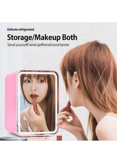 Bonita Mini Makeup Fridge Portable Cosmetic Refrigerator Glass Panel And LED Lighting Cooler Warmer Freezer Used For Beauty Skin Care In Home Car  - Image 5