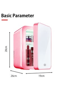 Bonita Mini Makeup Fridge Portable Cosmetic Refrigerator Glass Panel And LED Lighting Cooler Warmer Freezer Used For Beauty Skin Care In Home Car  - Image 3
