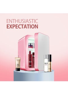 Bonita Mini Makeup Fridge Portable Cosmetic Refrigerator Glass Panel And LED Lighting Cooler Warmer Freezer Used For Beauty Skin Care In Home Car  - Image 2