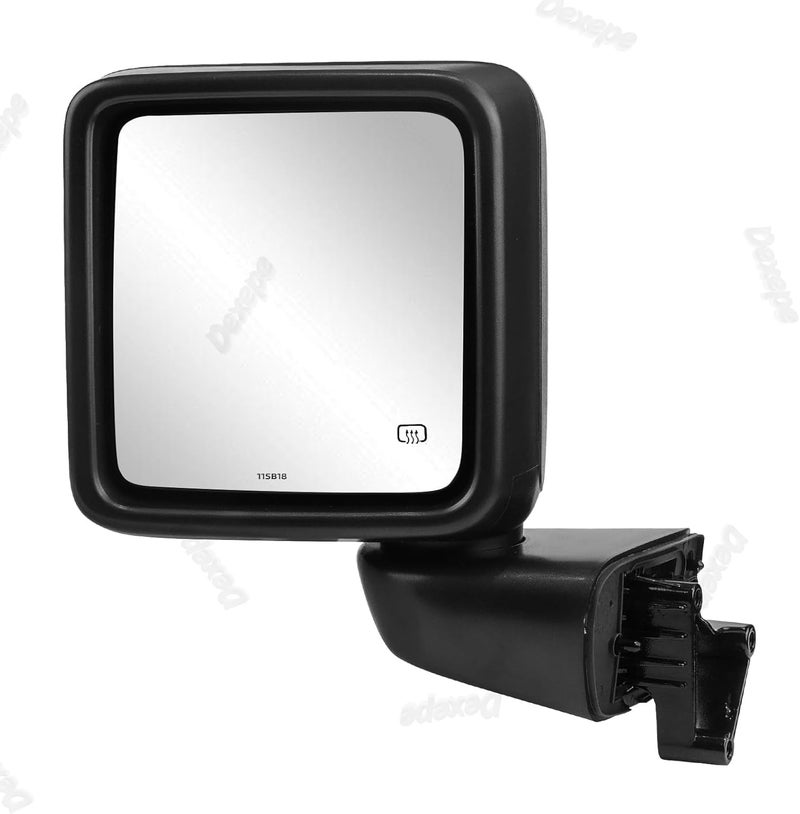 Plobeda Driver Side Mirror Assembly Compatible with Jeep Wrangler JL 2018-2024 Gladiator JT 2020-2024 Rear View Mirror with Heated, Power Adjustable Replace 68281891AE (Left) - Image 1