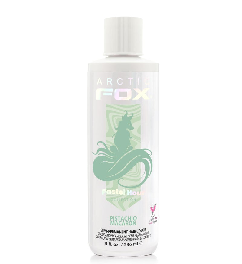 Arctic Fox Semi-Permanent Hair Dye, Vegan & Cruelty-Free, Pastel Mint Green, Conditioning, Ammonia-Free, Peroxide-Free, Non-Toxic, For All Hair Types, 8 fl oz, Pistachio Macaron - Image 1