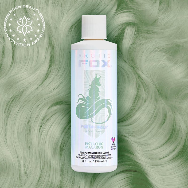 Arctic Fox Semi-Permanent Hair Dye, Vegan & Cruelty-Free, Pastel Mint Green, Conditioning, Ammonia-Free, Peroxide-Free, Non-Toxic, For All Hair Types, 8 fl oz, Pistachio Macaron - Image 2