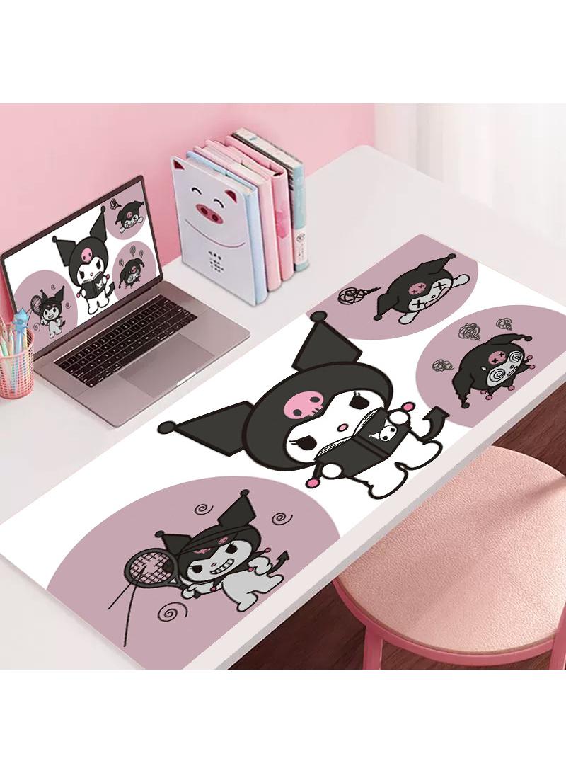 Y&D Kuromi Girls Gift Gaming Mouse Pad Extended Large Mat Desk Pad Stitched Edges Mousepad Long Mouse Pad And Non-Slip Rubber Base Mice Pad 900X400X4mm - Image 1