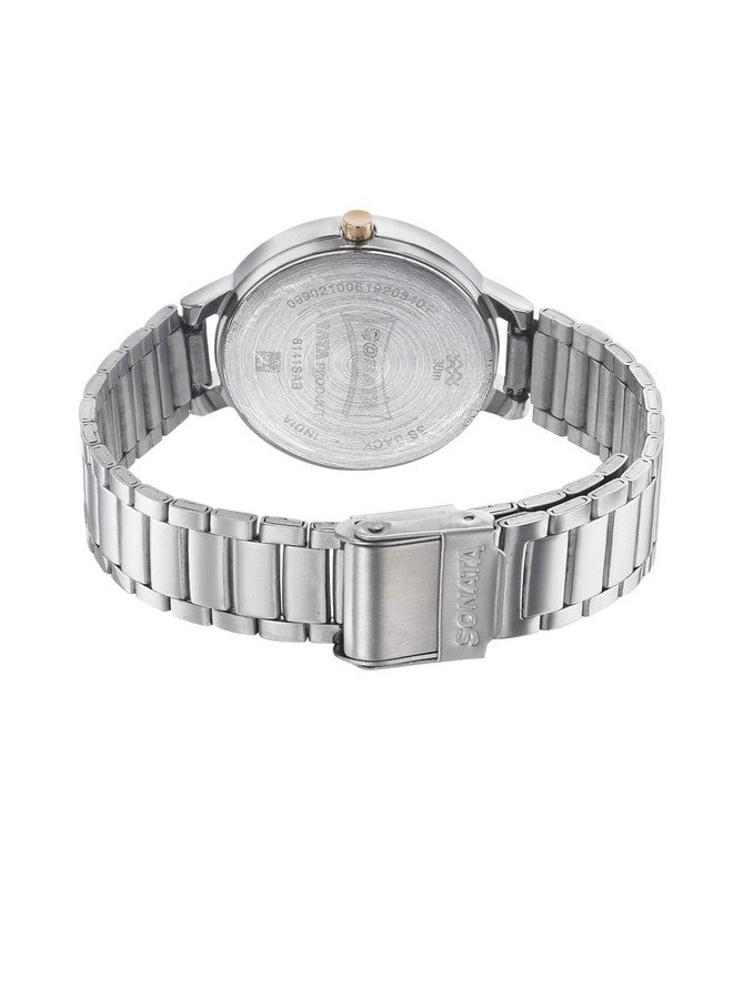 سوناتا ساعة سوناتا بلاي للنساء بمينا فضية وحزام من الفولاذ المقاوم للصدأ - NS8141KM02 - Image 4