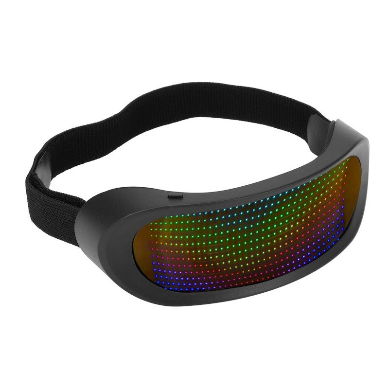 Frameless LED Light Up Glasses: Programmable Full Color, 4 Display Modes, 5-Hour Battery - Comfort Fit ABS Material for Parties, Cosplay, Music Festivals - Image 4