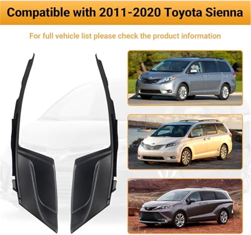Wivplex Windshield Wiper Cowl Cover Trim for Toyota Sienna - Image 4