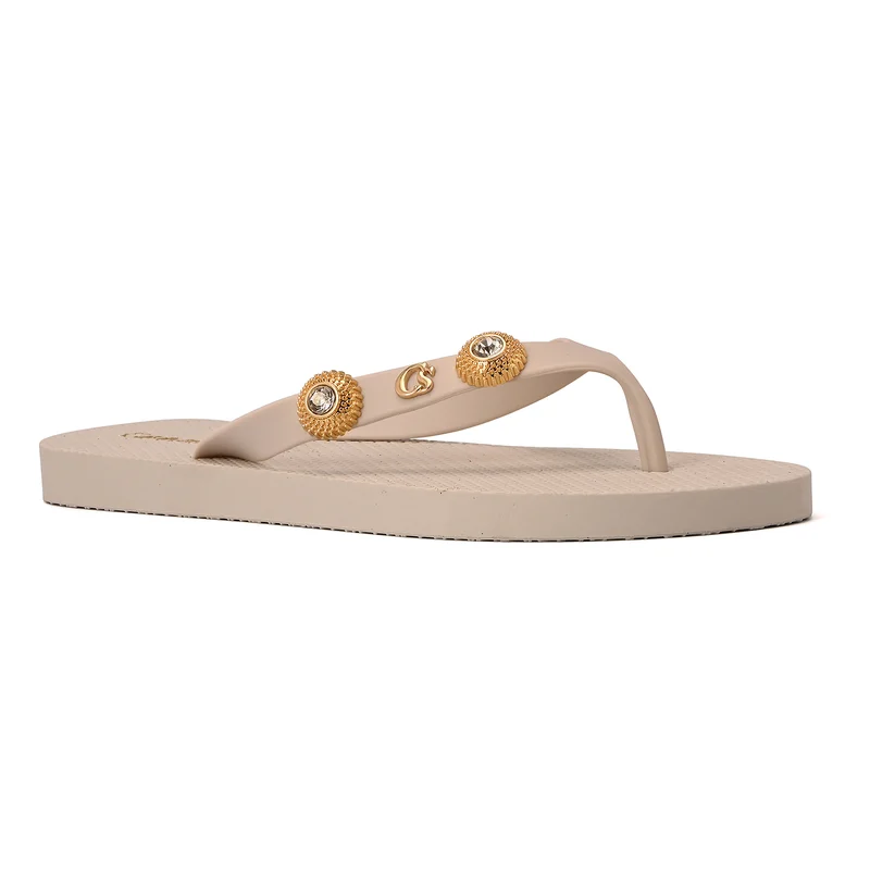 Off-White Decorative Flip-Flop