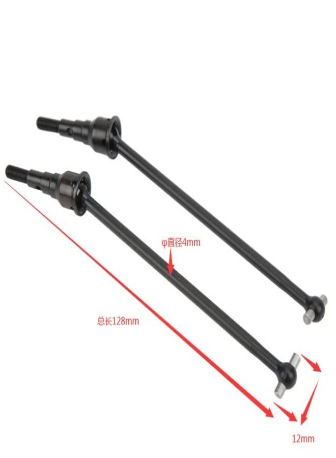 Dilwe RC Car Drive Shaft,2Pcs Steel Front Rear CVD Drive Shaft Upgrade Parts for Losi 1/10 Lasernut U4 Tenacity Off Road Vehicle - Image 2