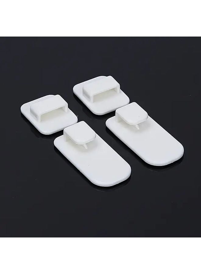 4 قطع من خطافات الحائط القوية ذات اللاصق، رف توفير المساحة للمنزل - Image 1