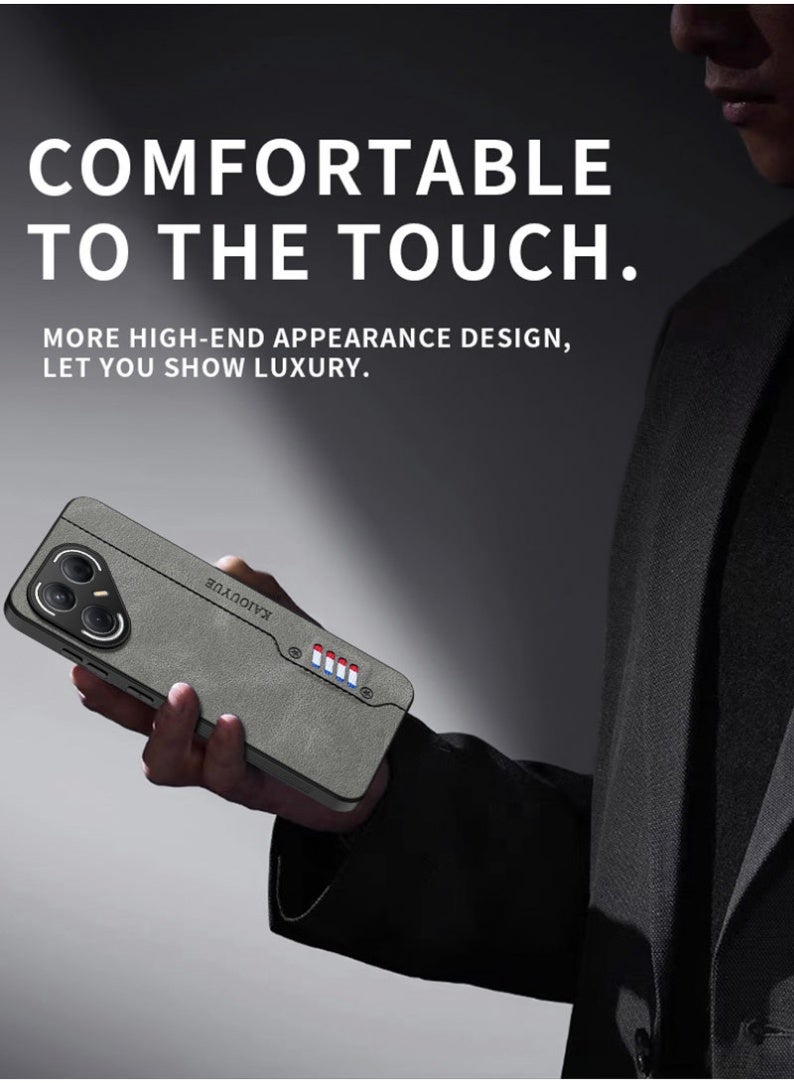 general Leather Case for Tecno Pova 7 Ultra, Soft Ultra Thin Retro Cover with Camera Protection Anti Fall Cover - Image 3