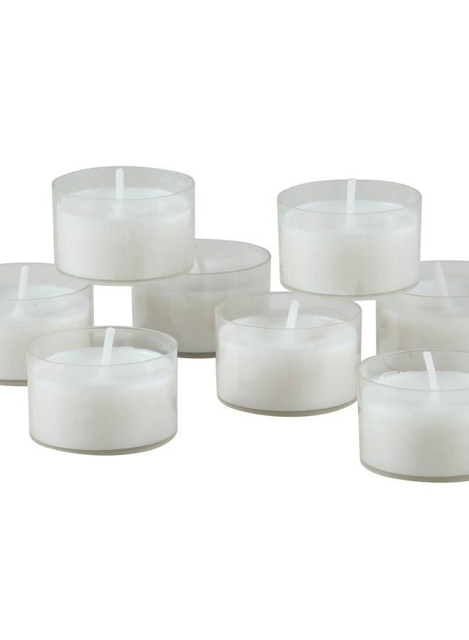 Stonebriar 96 Pack Unscented 6 To 7 Hour Extended Burn Time Clear Cup Tea Light Candles - Image 3