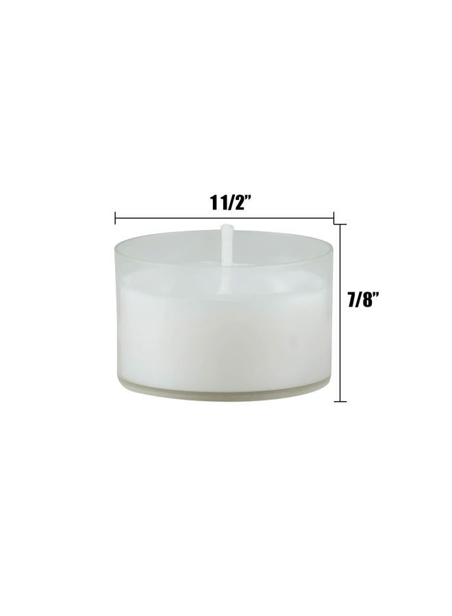 Stonebriar 96 Pack Unscented 6 To 7 Hour Extended Burn Time Clear Cup Tea Light Candles - Image 5