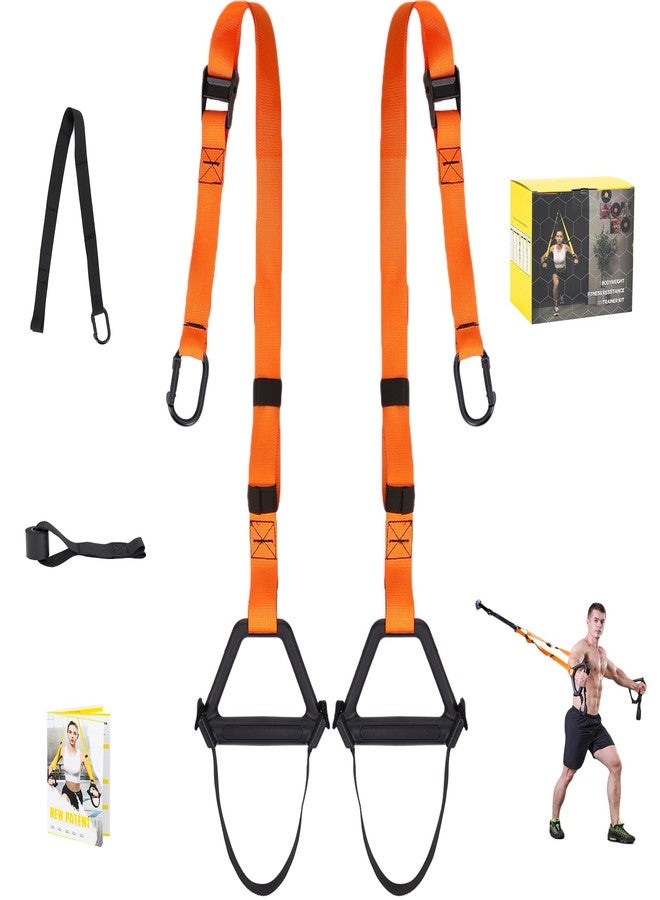 Moulyan Bodyweight Resistance Training Straps,Training straps Complete Home Gym Fitness Trainer kit for Full-Body Workout Easy Setup Gym Home Outdoors - Image 1