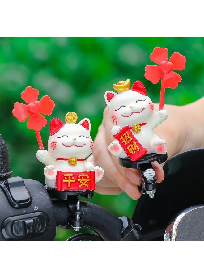 Cute Panda Bicycle Ornaments Mountain Bike Electric Vehicle Motorcycle Accessories Accessories Windmill Park Small Fan - Image 3