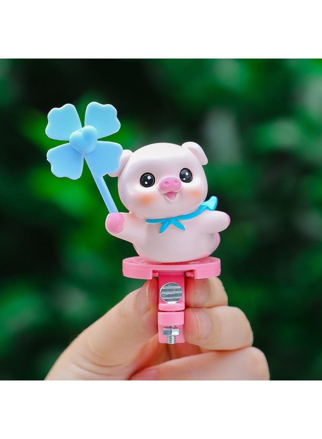 Cute Panda Bicycle Ornaments Mountain Bike Electric Vehicle Motorcycle Accessories Accessories Windmill Park Small Fan - Image 2