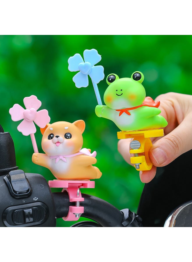 Cute Panda Bicycle Ornaments Mountain Bike Electric Vehicle Motorcycle Accessories Accessories Windmill Park Small Fan - Image 1