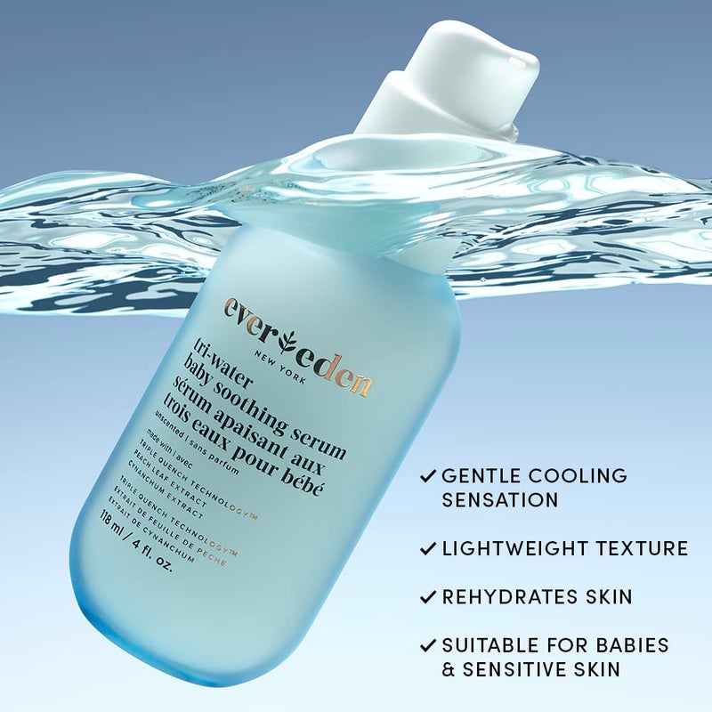 Evereden سيروم إيفريدن ثلاثي الماء للأطفال، 4 أونصة سائلة | عناية نظيفة وآمنة للأطفال | خالي من السموم والعطور | مكونات نظيفة - Image 3