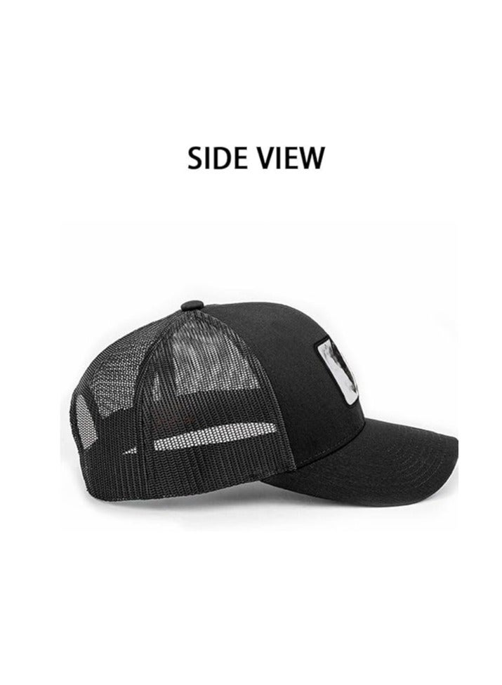 Animal Trucker Hat, Panther Hat Breathable Baseball Hat Adjustable Trucker Hat Men, Fishing Hats for Travel Fitness  - Image 3