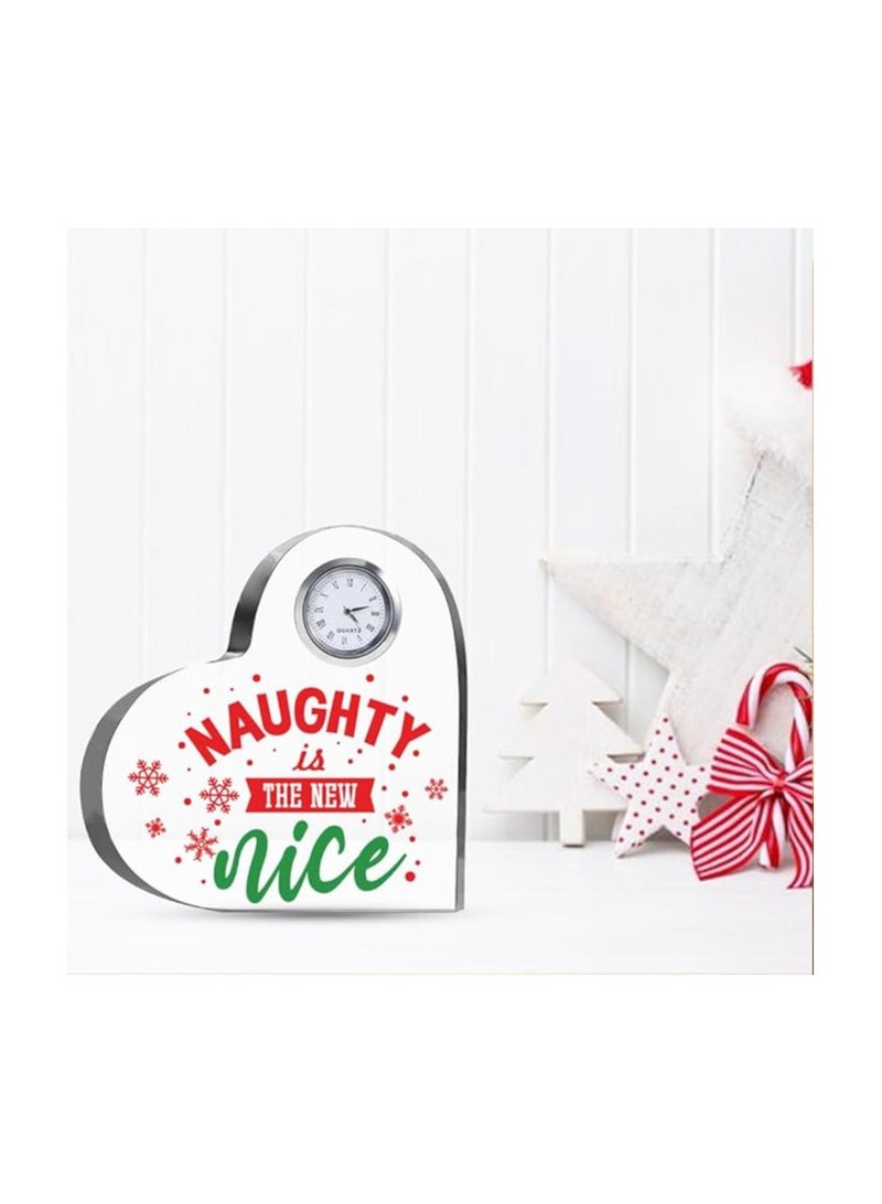 Christmas Heart-Shaped Crystal Clock Gift-Thoughtful Presents Gifts For Your Friends And Family - Image 2