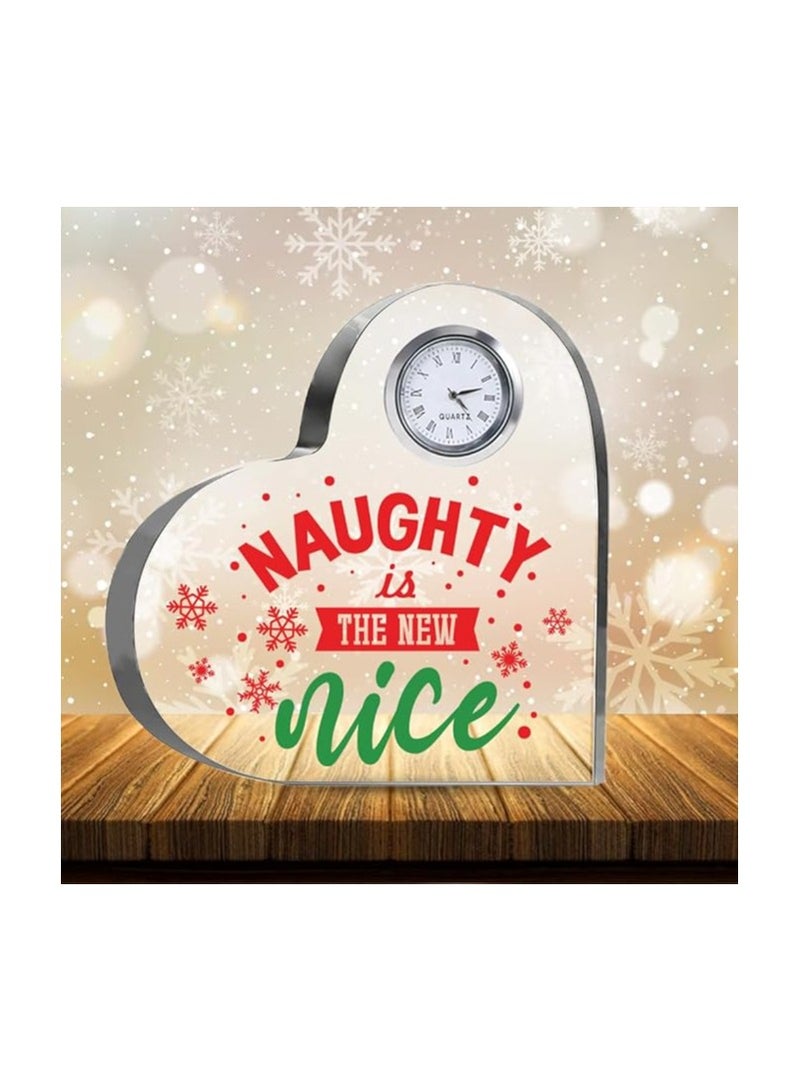 Christmas Heart-Shaped Crystal Clock Gift-Thoughtful Presents Gifts For Your Friends And Family - Image 3